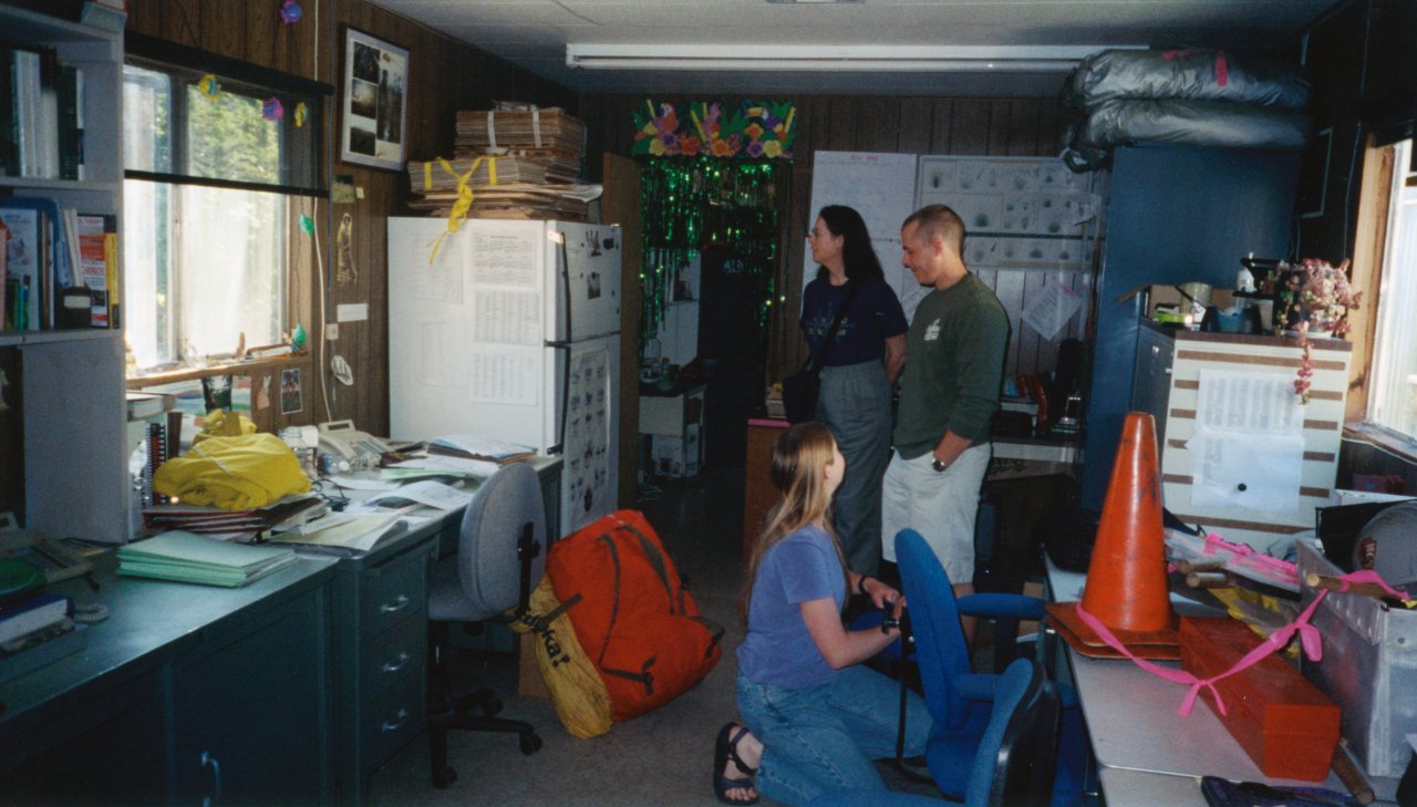 Jens trailer at Orick- June 2002